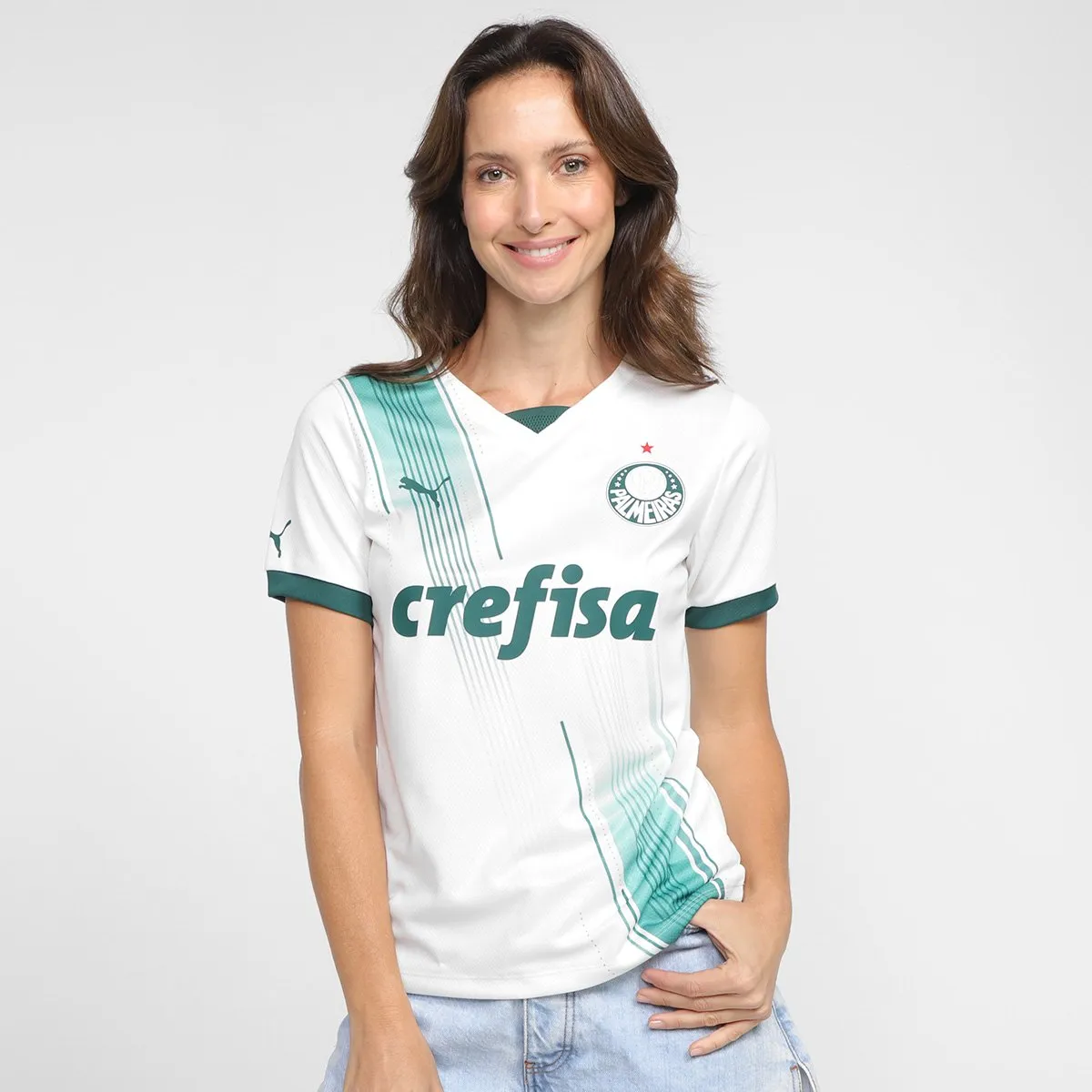 Camisa Palmeiras Ii 23/24 S/ N Torcedor Puma Feminina